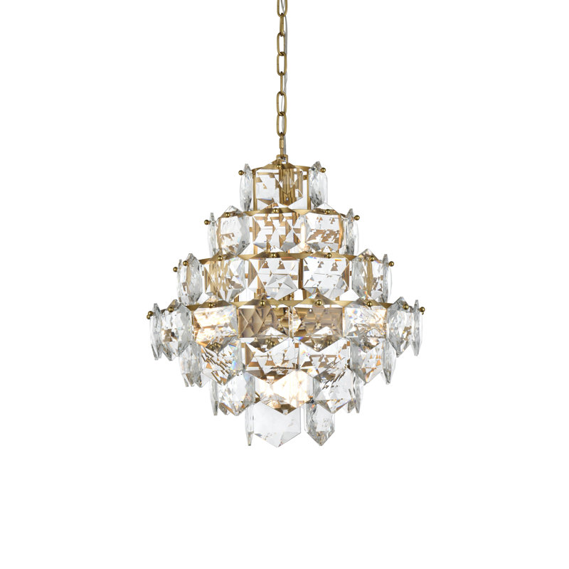 Cinda 20 inch Chandelier , Satin Gold