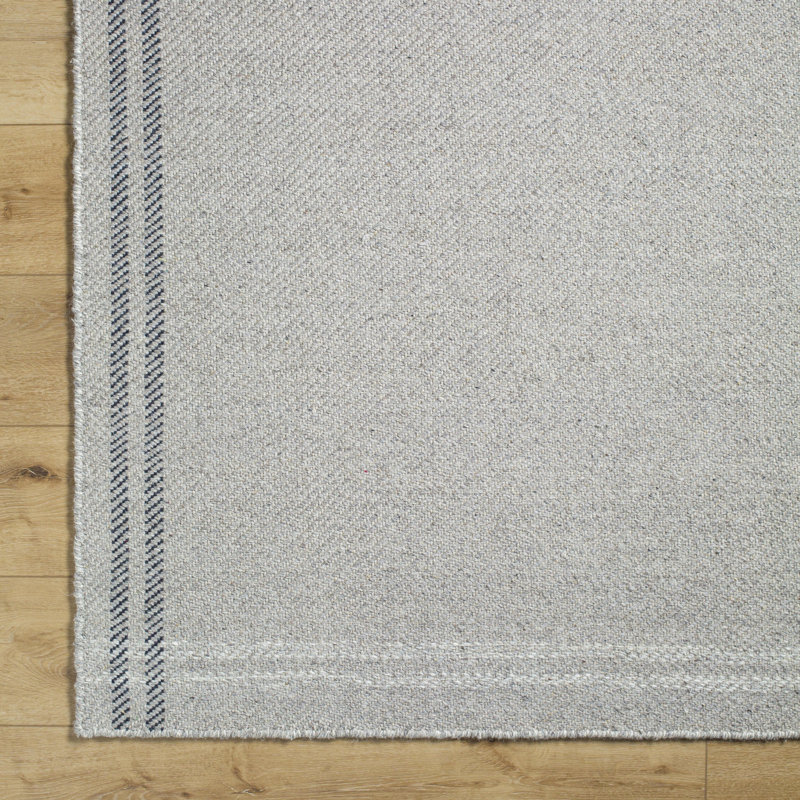 Tapis gris foncé / ivoire Lavande, Rectangle 5 pi x 7 pi 6 po