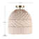 1-Light Matte Brass Flush Mount Ceiling Light with Cream Rattan Shade