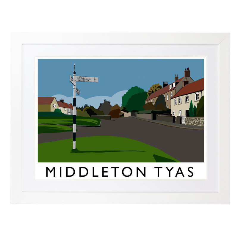 Richard O'Neil - Print, White Wood Frame, 44 cm H x 54 cm W x 2.2 cm D