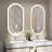 Aluminium Oval Wall Mirror-703362300