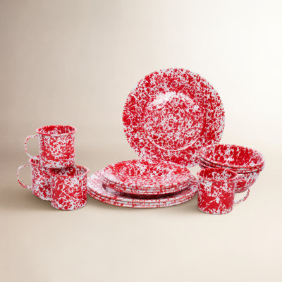 Splatterware Dinnerware Set - Service for 4