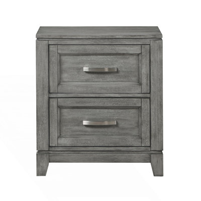 Nightstand With 2 Storage Drawers
