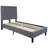 Aluino Panel Button Tufted Upholstered Platform Bed Frame - No Box Spring Required-671736504-671736509