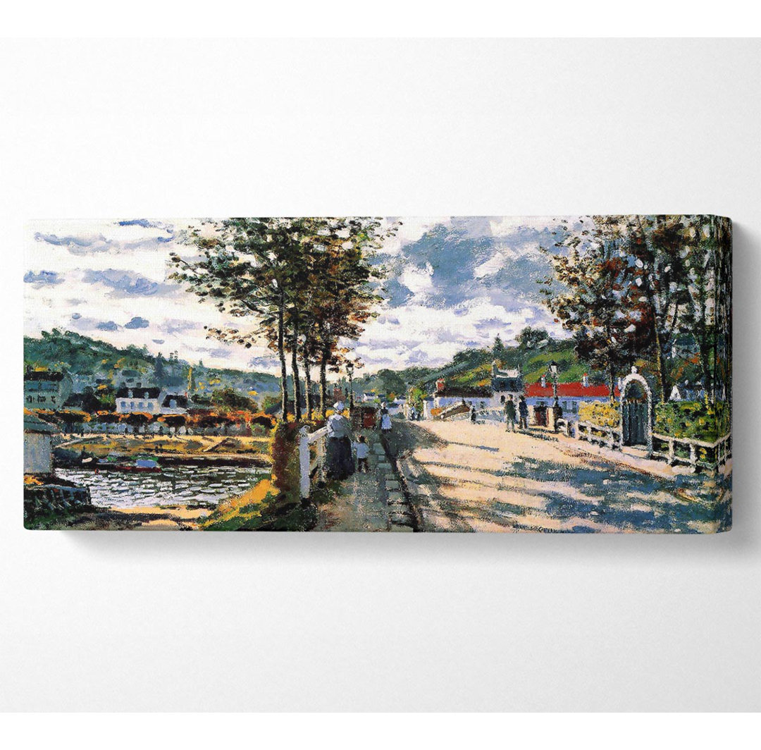 Monet Die Seine bei Bougival - Kunstdrucke auf Leinwand - Wrapped Canvas