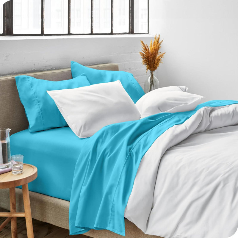 Queen Sheet Set - Luxury 1800 Ultra-Soft Microfiber Queen Bed Sheets - Double Brushed - Deep Pockets - Easy Fit - 4 Piece Set - Bedding Sheets & Pillowcases