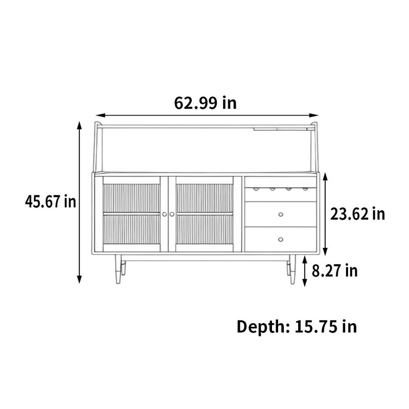 Buffet multifonctionnel simple