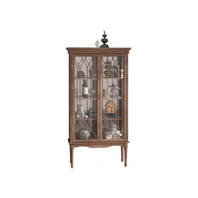 European light luxury style glass bookcase