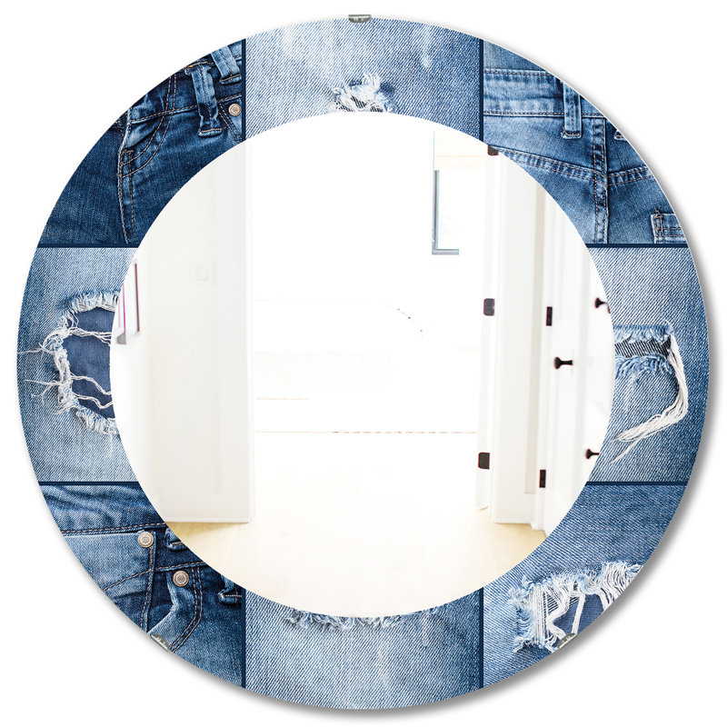Blue jeans - miroir moderne, H 31,5 po x l po