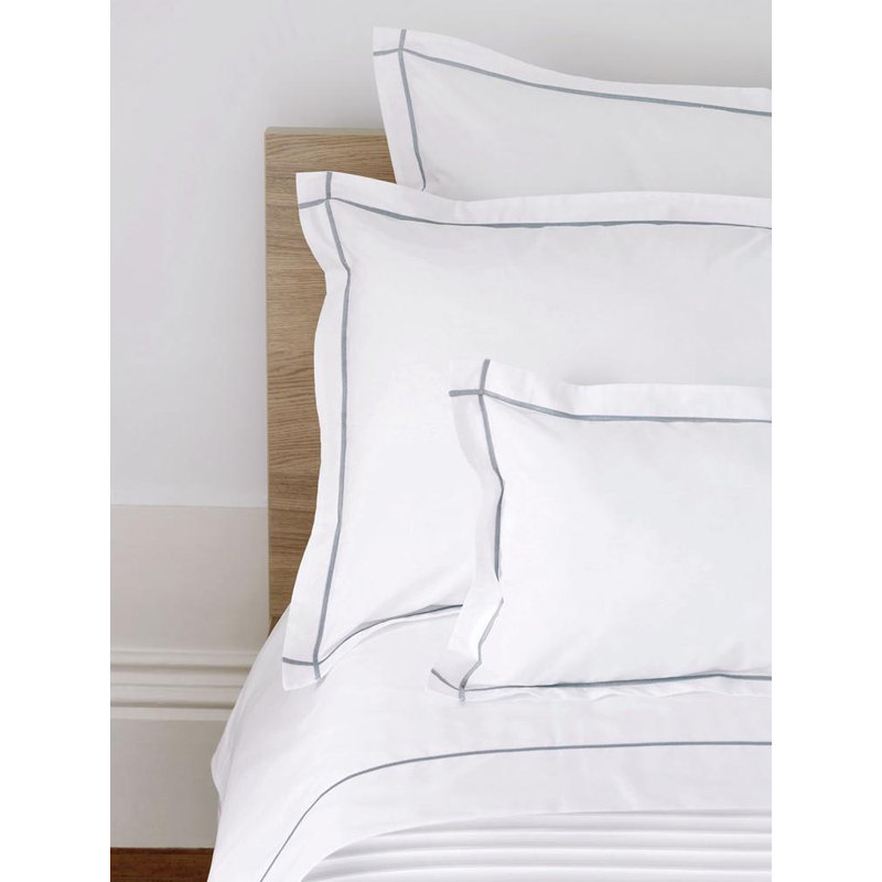 Classic Hotel_Shams, White/Gray, King