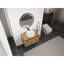 Meuble-lavabo de 30 po avec lavabo d'art en céramique blanche, 2 portes à fermeture douce, conception à fixation flottante, contreplaqué (emballage KD)-1029462353
