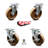 4 Piece High Temp Phenolic Caster Set