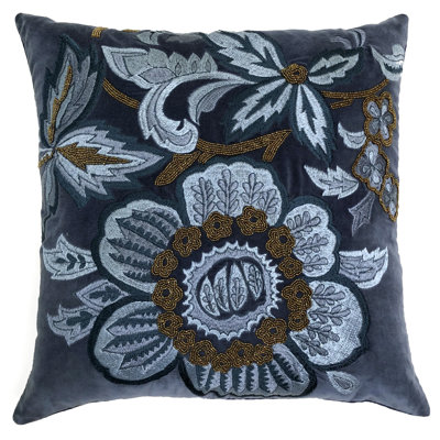 Ely Floral Cotton Throw Pillow