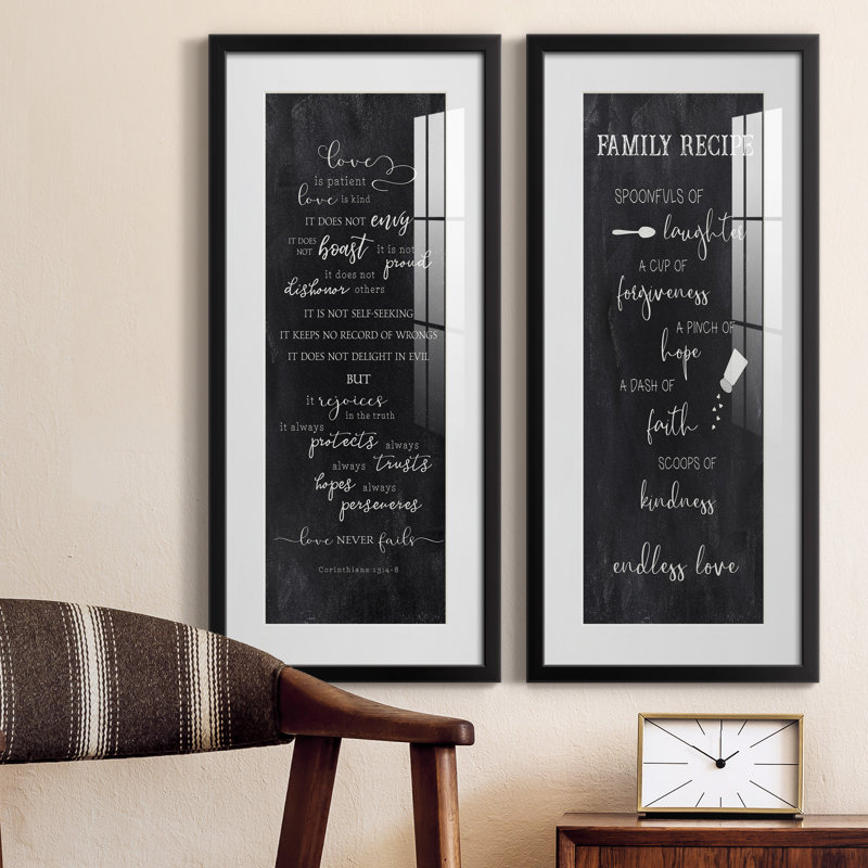 Cadre photo, ensemble d'art textuel sur papier