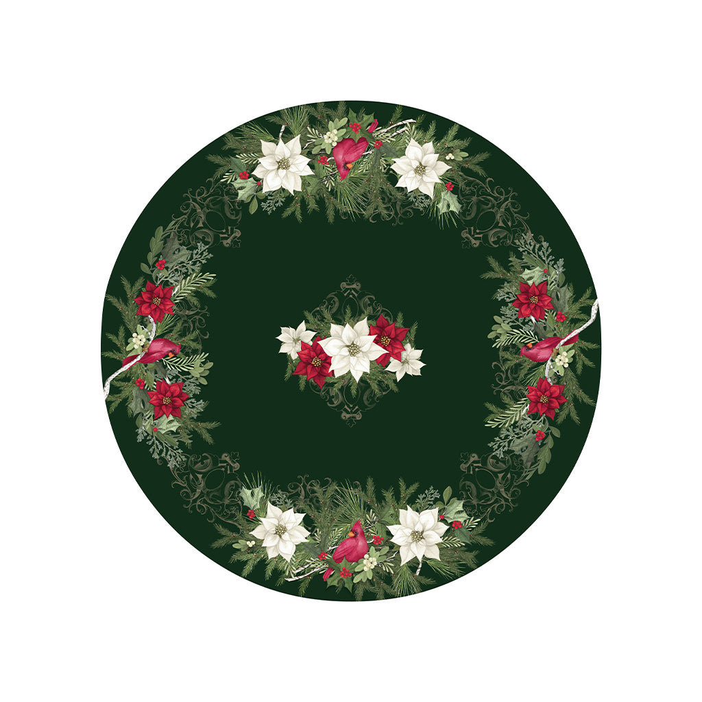Laural Home Christmas Elegance Round Tablecloth | Wayfair