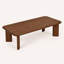 Table basse rectangulaire Liva en noyer massif - Table basse scandinave moderne fabriquée à la main, offerte en plusieurs dimensions.-1958684083