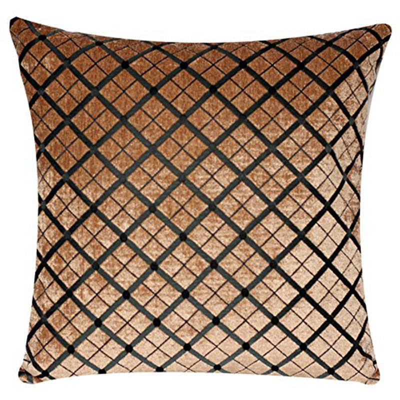 Aylla Indoor / Outdoor Square Cushion Cover, Caramel/Green