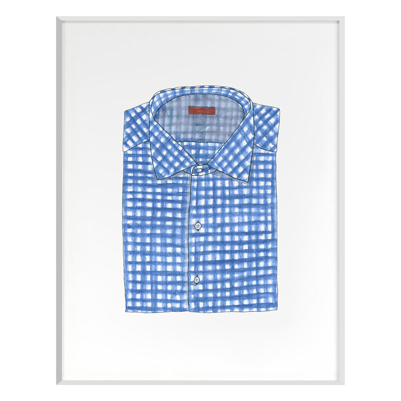 Chemise 3 par Erin Lin - impression d'un seul cadre, Cadre blanc, H 37 po x l 29 po