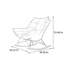 Chaise berçante moderne et décontractée à usage domestique-101105266