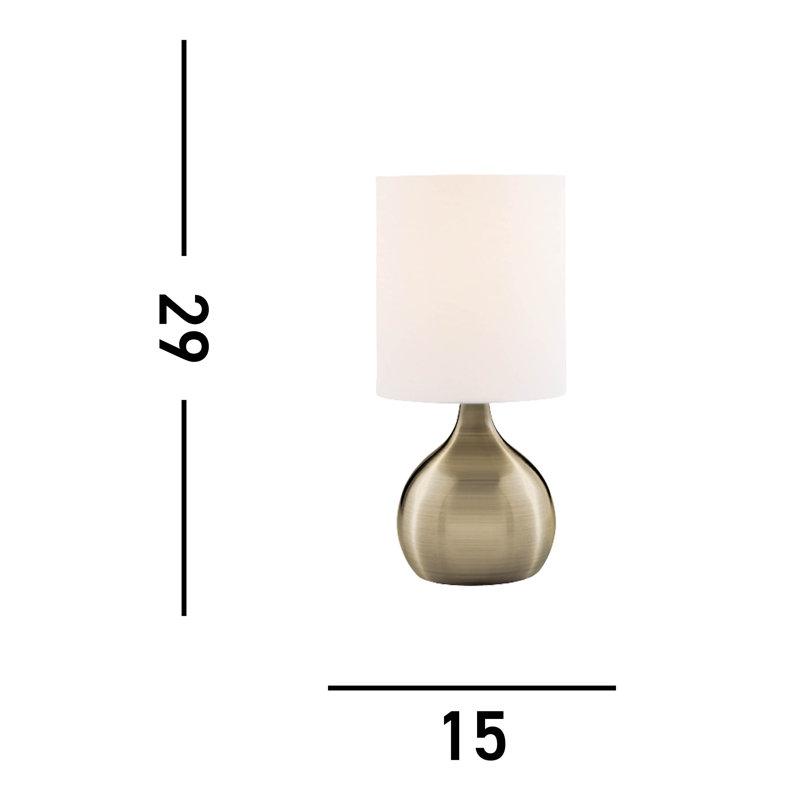 Bateman Table Lamp, Antique Brass