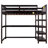 Twin Loft Bed With Desk & Shelves-602105771-602105768