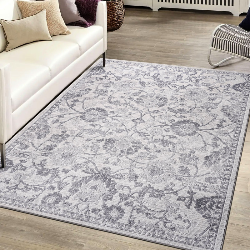 Tapis gris / argenté / tissé LX & Collection 6X9 de Loom & Collection