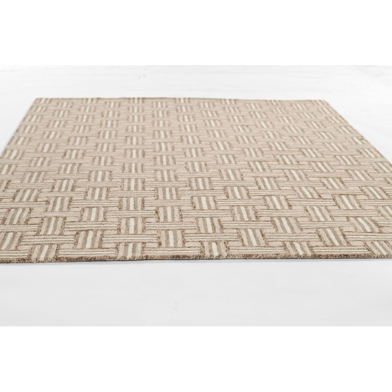 Abbott Hand Tufted Wool Area Rug, Rectangle 3'6" x 5'6"