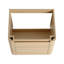 Meuble-lavabo mural 48 po avec lavabo en céramique blanche et 2 tablettes de rangement et 1 porte à fermeture en douceur, emballage KD, contreplaqué, chêne blanc américain