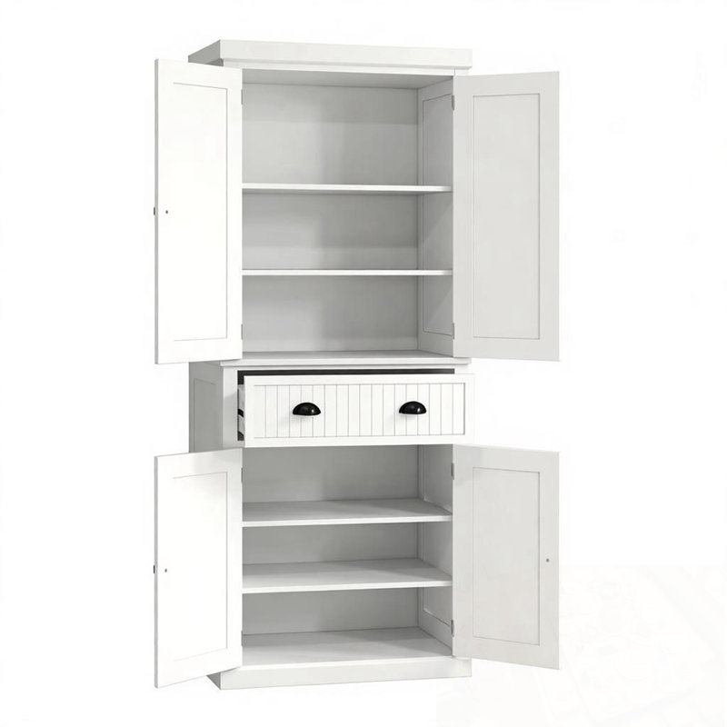 Freestanding Storage Cabine With Adjustable Shelves