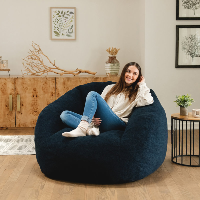 Fauteuil à billes Big Joe, Bleu foncé, Adultes