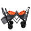 Avec poignée-poussoir, chariot pliable de 480 lb avec auvent, chariot de chariot avec roues tout-terrain de 7 po, chariot pliable léger, grande capacité de camping-118377531