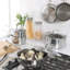 Ensemble de batterie de cuisine en acier inoxydable 3 pièces Martha Stewart Badgley Hybrid antiadhésif TriPly