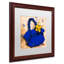 Gallucci, «Flower Purse Yellow on Blue» par Roderick Stevens, impression encadrée-69760882-13606561-13606560