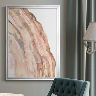 Rose Quartz I, toile encadrée de qualité supérieure - prête à être accrochée