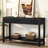 U_STYLE Modern Ash Veneer Console Table-540217053