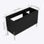 Meuble-lavabo autoportant 48 po avec portes à fermeture douce (ensemble KD) 48 po - évier inclus-126590549