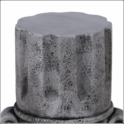 Table de bout d'extérieur en ciment pour patio, décoration de jardin, petite table d'appoint ronde pour une utilisation intérieure et extérieure, durable et élégante