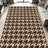 1PC Houndstooth Pattern area rugs for Living Room, Soft and Comfortable, Suitable for all seasons, easy-to-maintain, machine washable Indoor floor mat, Under Table Farmhouse suitable for dining room, bedroom, home office, entryway, patio, hallway,-939313664
