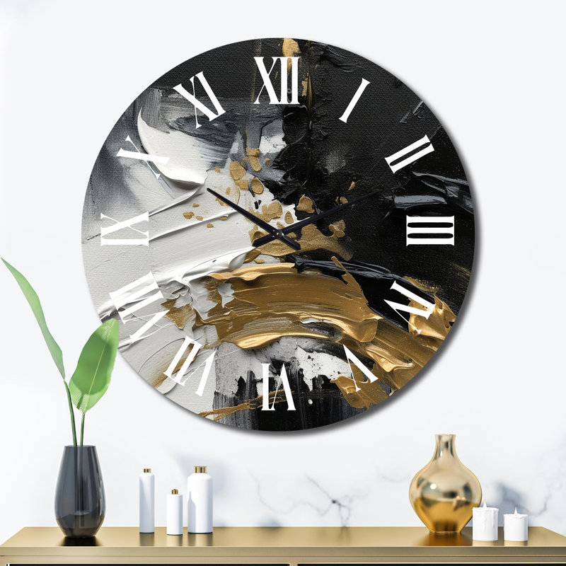 Horloge murale abstraite exquise Darling, Très grand
