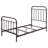 Dark Bronze Metal Spindle Twin Panel Bed