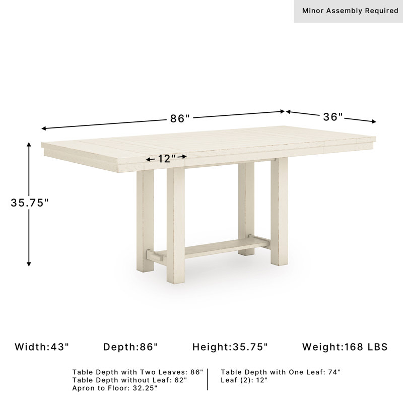 Leandru Solid Wood Base Dining Table