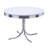 White And Chrome 5-Piece Dining Set