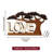Elfgund Handmade LOVE Word Under Tree Wooden Sculpture Symbol of Harmony Valentines Day Decor for Home