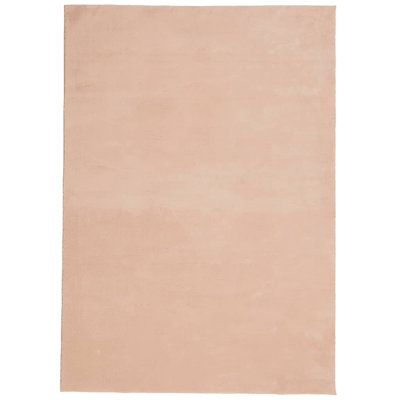 Rug "HUARTE" Short Pile Soft and Washable Blush
