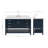 ARIEL Moille 54 Single Bathroom Vanity with Top-365577802