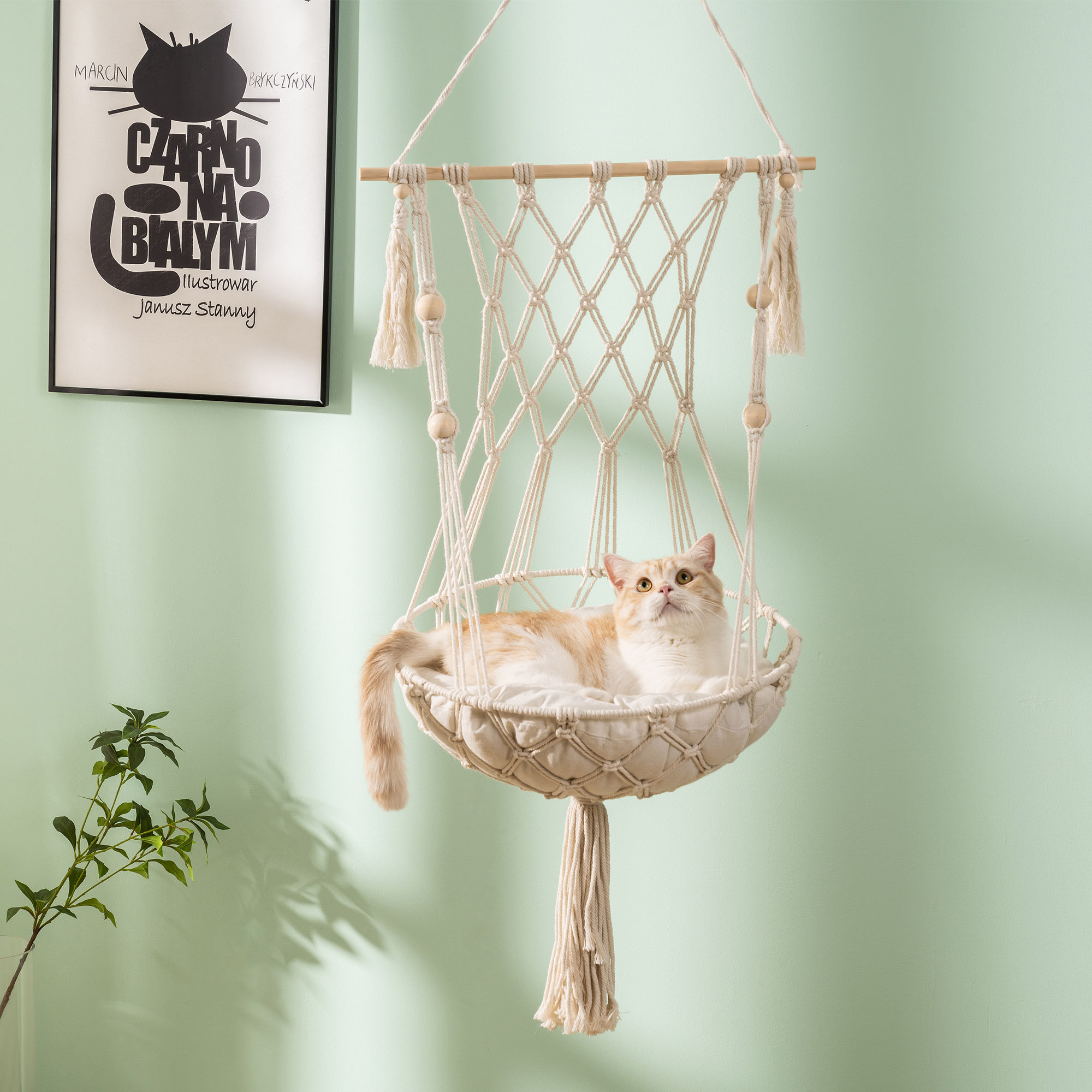 Tucker Murphy Pet™ Hanging Cat Bed Hammock Cat Swing For Indoor Cats