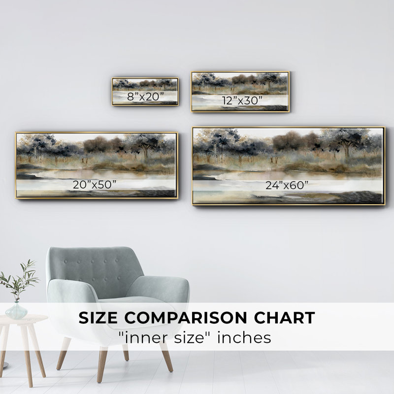 Serene River- Framed Canvas