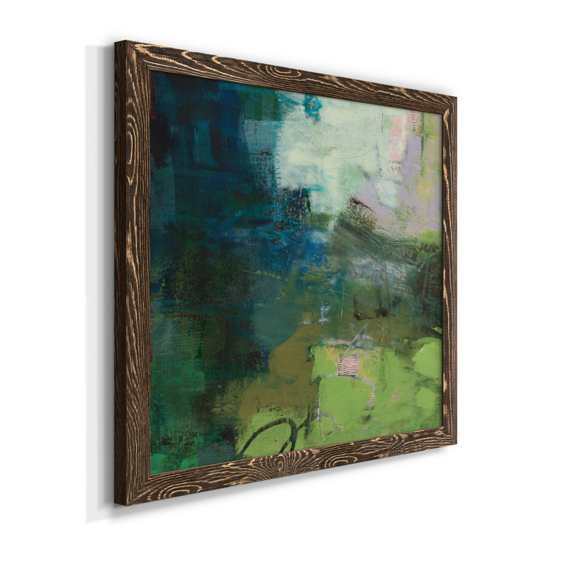 Pierre sur mesure VI-Premium, reproduction encadrée - prête à être accrochée, Papier avec cadre noyer, Pas de tapis