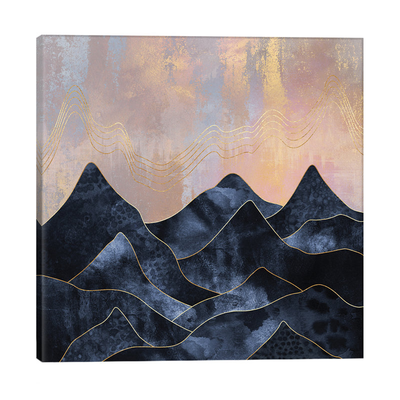 Mountainscape - Print on Canvas, 45.72 cm H x 45.72 cm W x 1.91 cm D, No Frame