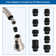 3-Function Pull Down Kitchen Faucet Replacement Spray Nozzle with 9 Adapters
